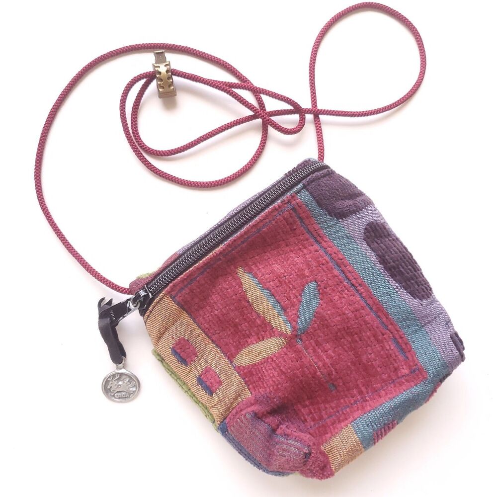 Erda Tapestry Crossbody Purse Small 5.5" Lightweight Square Pouch Boho Southwest